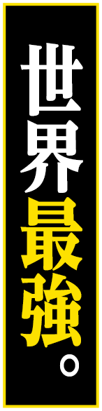世界最強。
